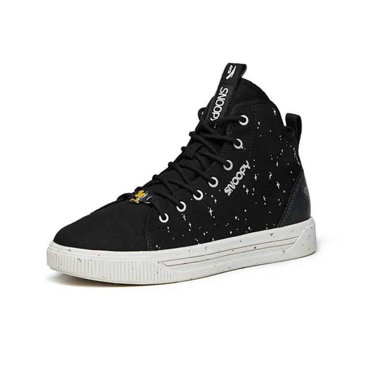 SNOOPY x Anta High Top Skateboard Shoes Men's Black-2