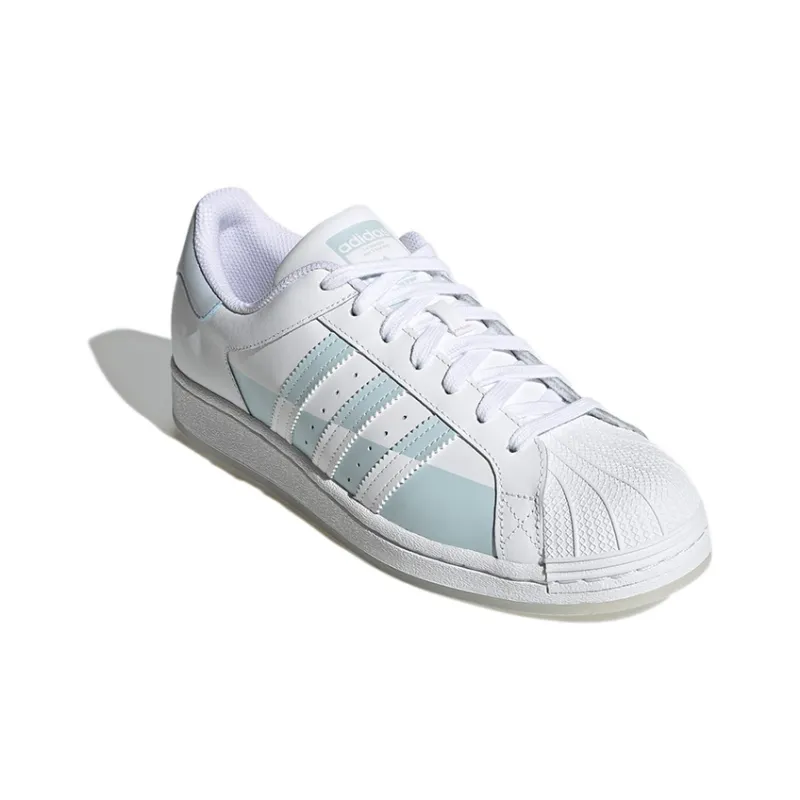 Superstar Adidas Originals 'Split   White Halo Blue'-1