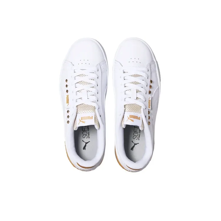 PUMA Jada Bling Skateboard Shoes Women's Low-Top White/Gold-2
