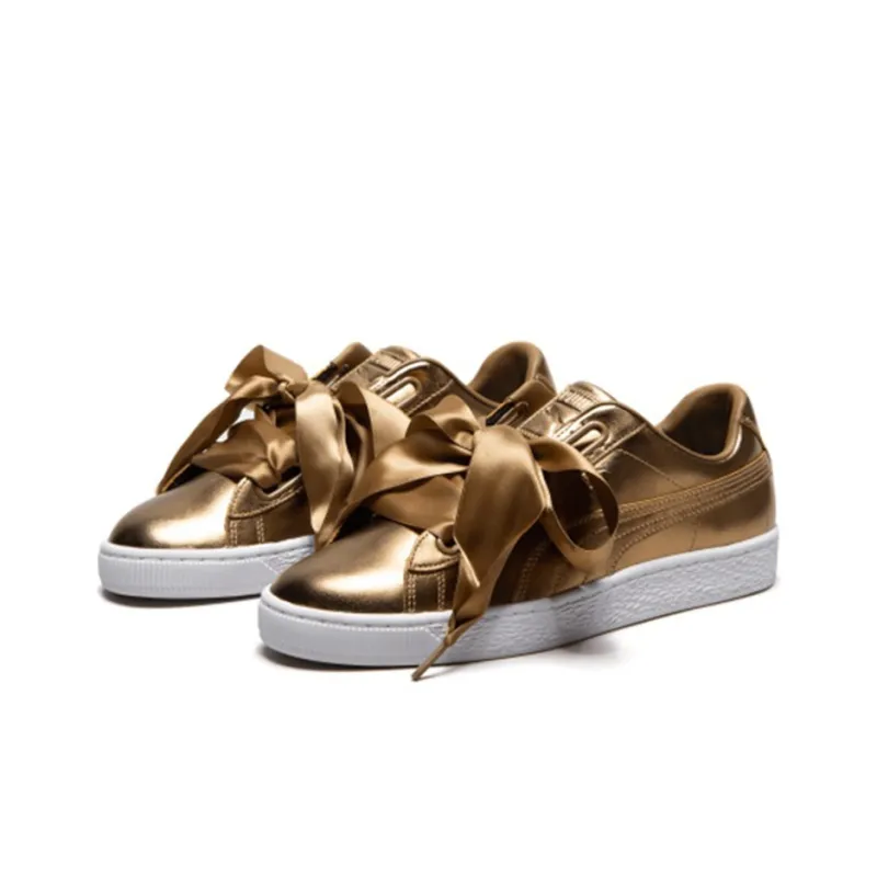 PUMA Basket Heart Luxe Retro Casual Skateboarding Shoes Women's-2