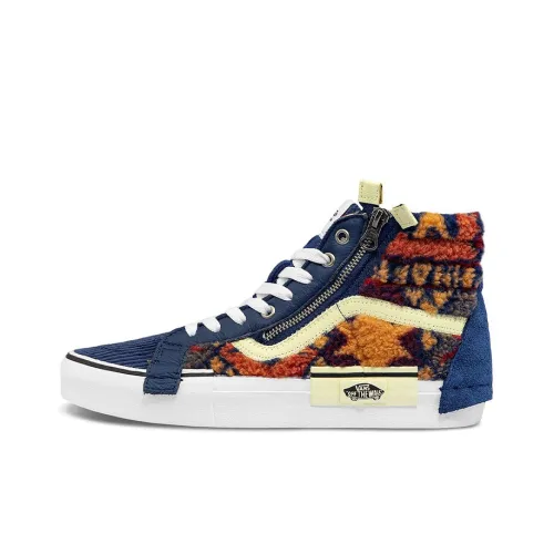 Vans SK8 Skateboard Shoes Unisex High-Top Blue/Red