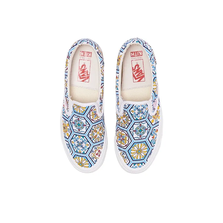 Vans Slip On Kith Moroccan Tile Blue-2