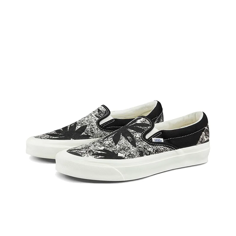 Vans Og Classic Slip On Lx 'Palm Acid Wash Summer Leaf Black'-1
