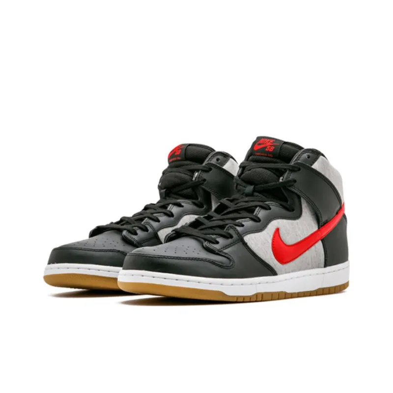 Nike Sb Dunk High University Red Medium Grey-1