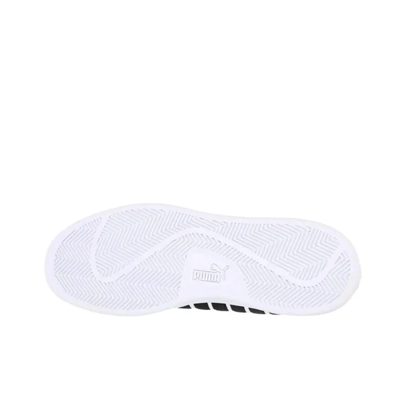 PUMA Smash V2 Bold 2.0 Wear-resistant And Lightweight Low-Top Skateboard Shoes Men's White Black-4