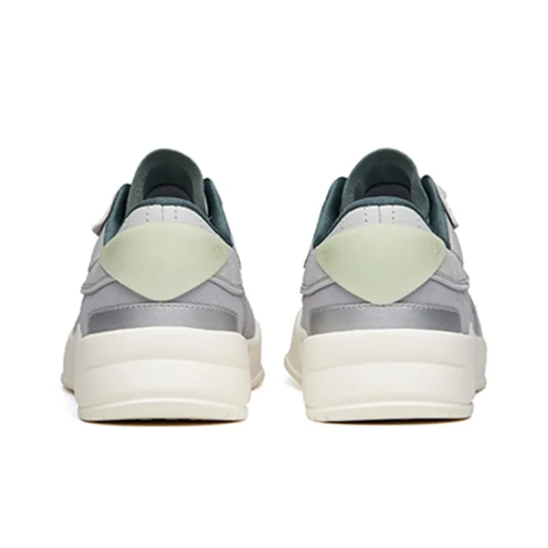 Anta Breathable Low Top Skateboard Shoes Men's Mist Gray Patchwork-4