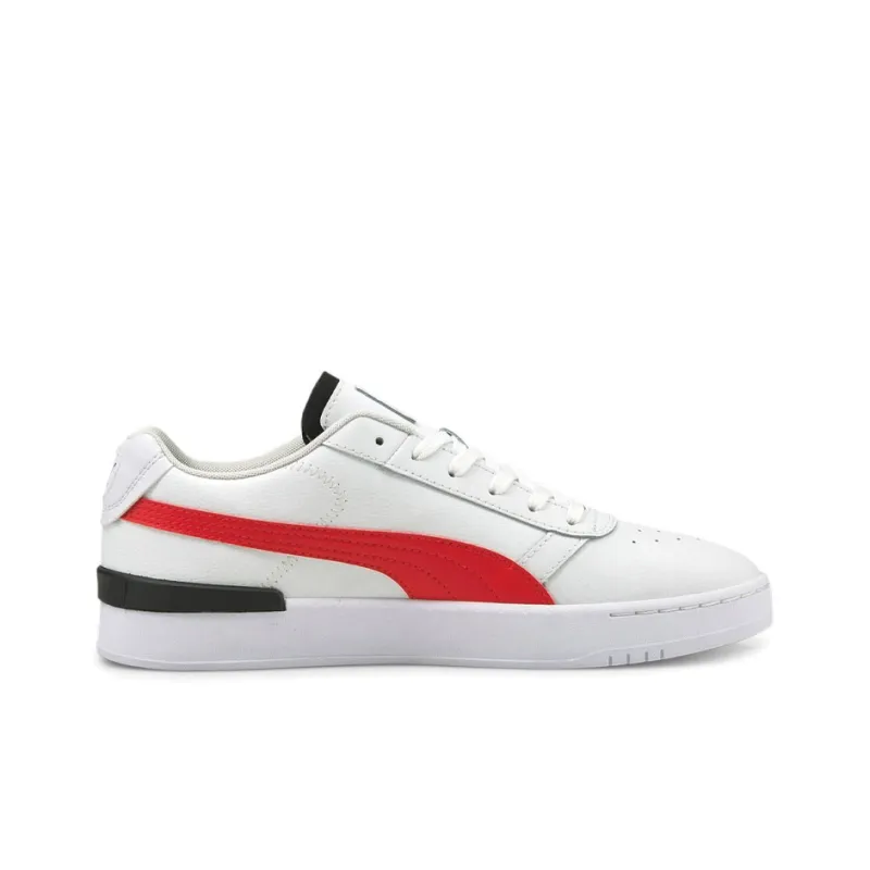 PUMA Unisex Clasico Sneakers White/Red/Black-1