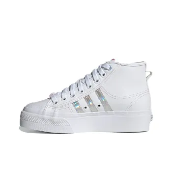 Nizza Women's Adidas Originals Platform Mid 'White Iridescent' Women's