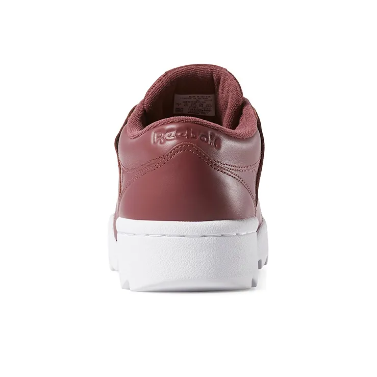 Reebok Workout Ripple OG Anti-Slip Wear-Resistant Low-Top Skateboard Shoes Women's Burgundy-3