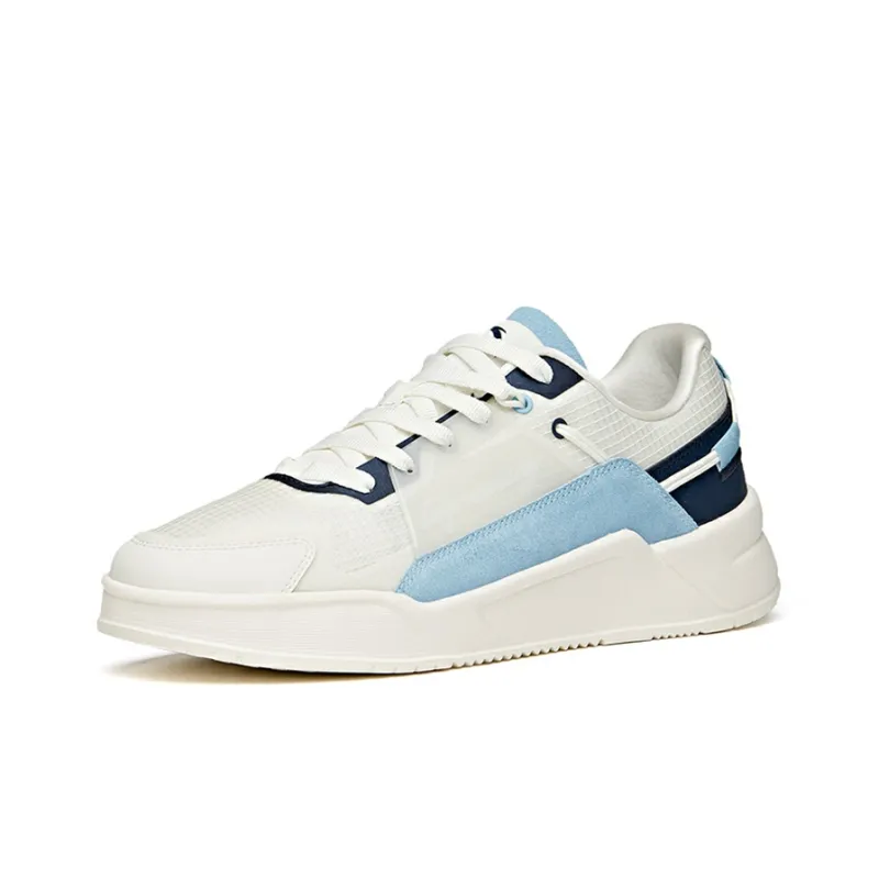 Anta Life Collection Anti Slip Wear Resistant Low Top Casual Skateboard Shoes Men's Ivory White-1