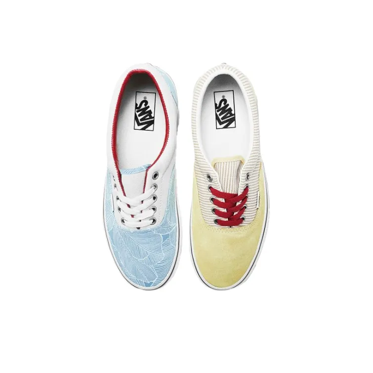 Vans Era Retro Low Top Casual Skate Shoes Unisex Yellow Blue-2