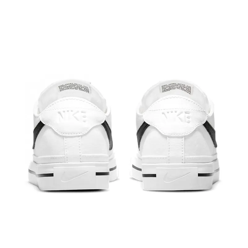 Nike Court Legacy Canvas White Black Swoosh-4