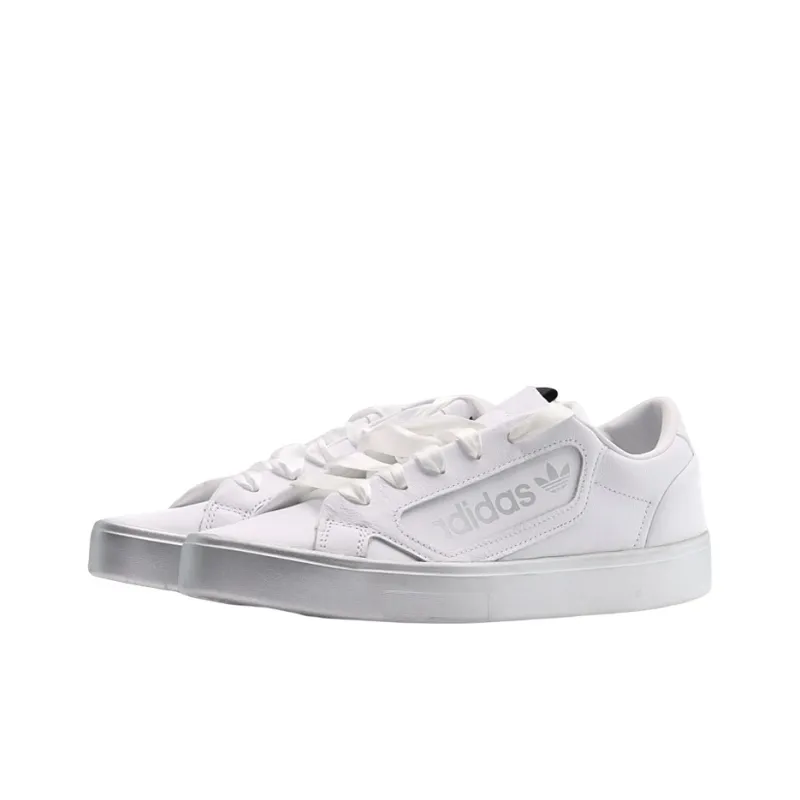 Adidas Sleek White Silver Metallic Women's-2