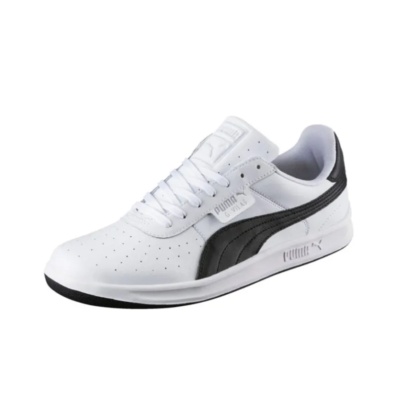 PUMA G.Vilas Slip-Resistant Cushioning Lightweight Coverage Low-Top Skateboard Shoes Men's Black White-2