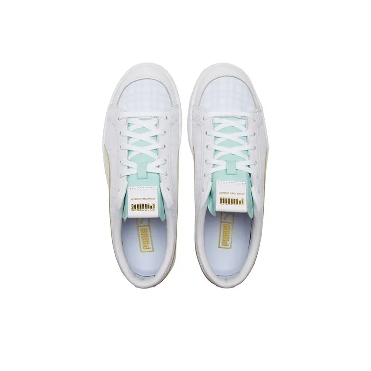 PUMA Ralph Sampson 70 Lo Layer Leisure Sneakers White/Yellow-3