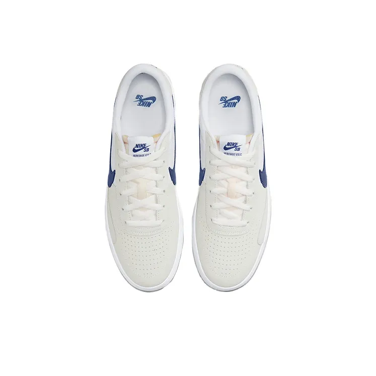 Nike Sb Heritage Vulc White Deep Royal Blue-3
