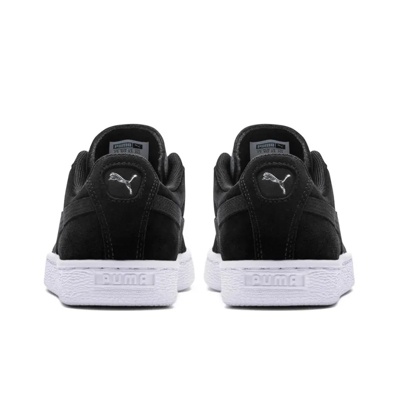 PUMA Suede Shimmer Black/Grey Low Board Shoes Women's-4