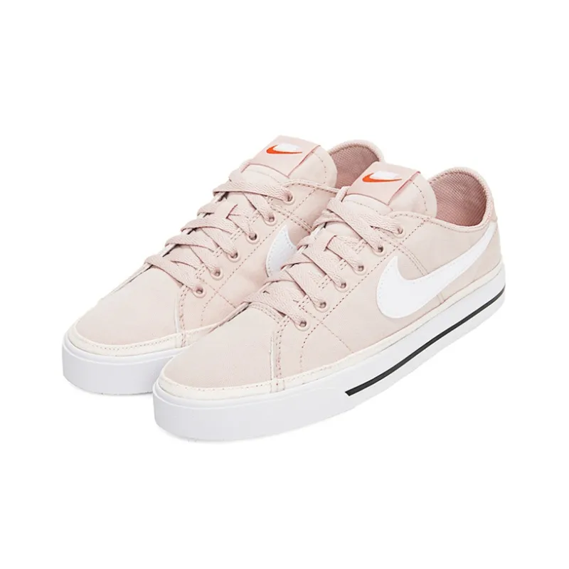 Nike Court Legacy Canvas Skate Shoes Pink/White Women's-2
