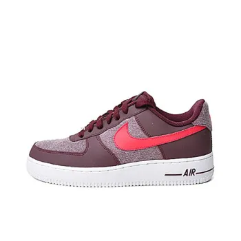 Nike Air Force 1 Slip-Resistant Balanced Lightweight Low-Top Skateboard Shoes Men's Pig Liver Red