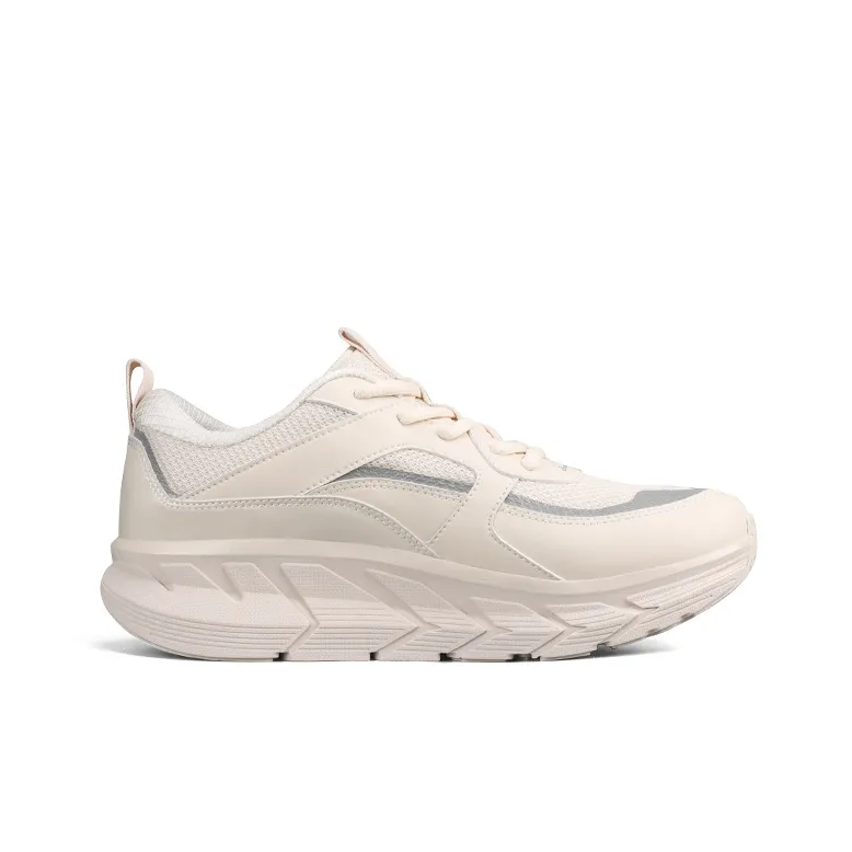 KOOLARA Cushioning Anti-Slip And Wear-Resistant Coverage Low-Top Running Shoes Men's Ecru-1