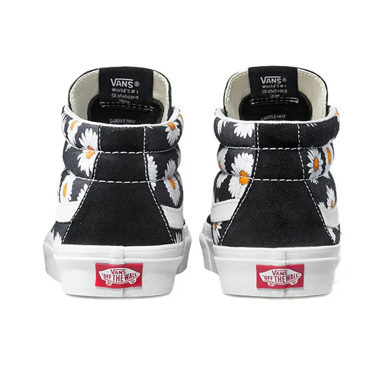 Vans SK8 Mid Flower Pattern 'Black White'-3