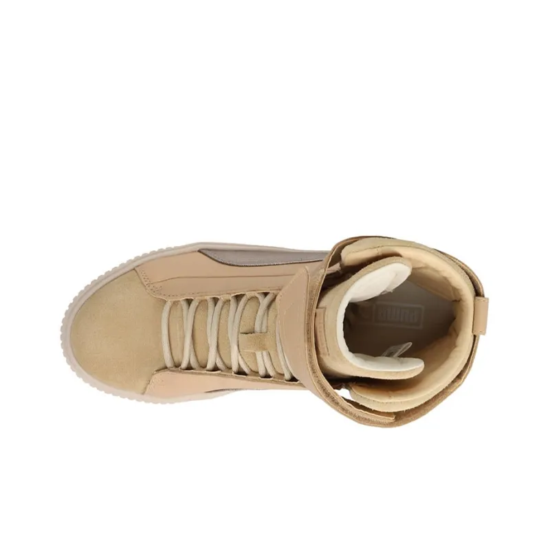 PUMA Basket Platform Mid Premium 'Tan' Women's-3