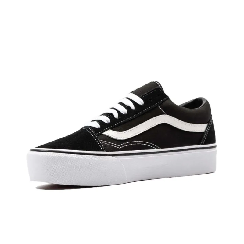 Vans Old Skool Platform Black White-1