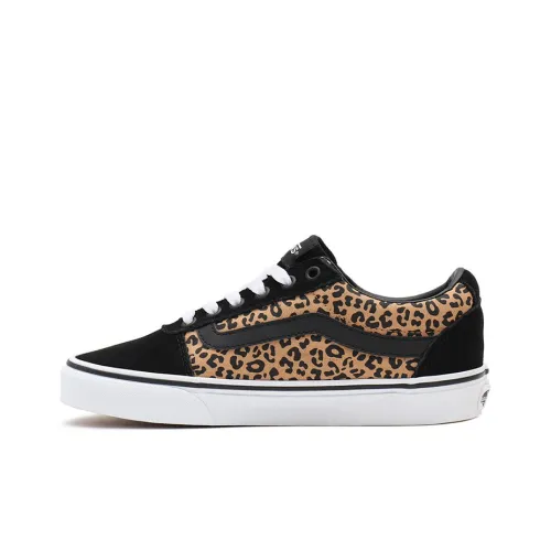 Vans Ward Skateboard Shoes Women's Low-Top Black Leopard