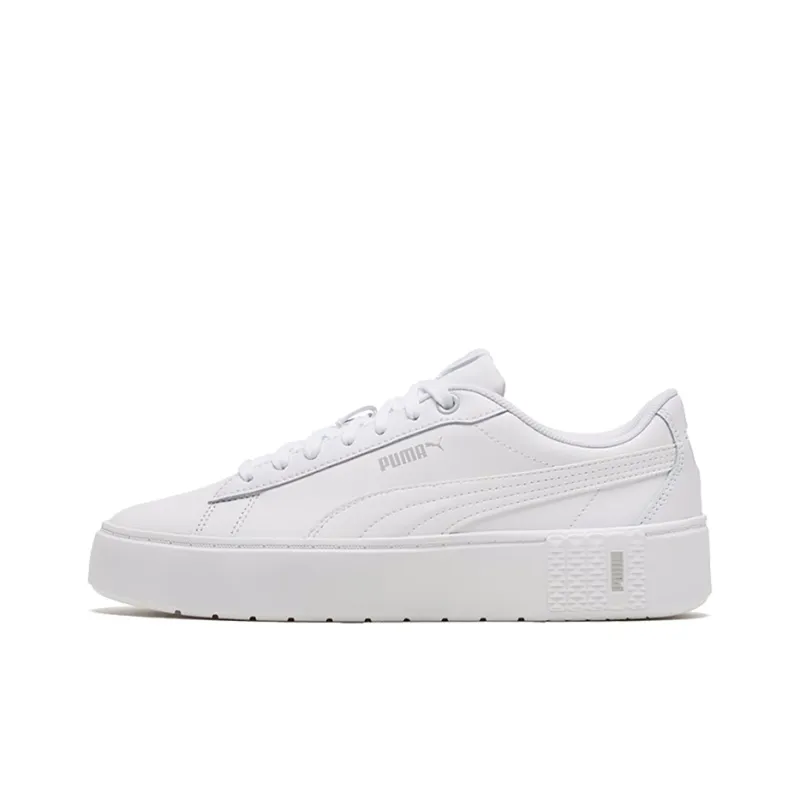 PUMA Smash Platform V2 'Triple White' Women's-0