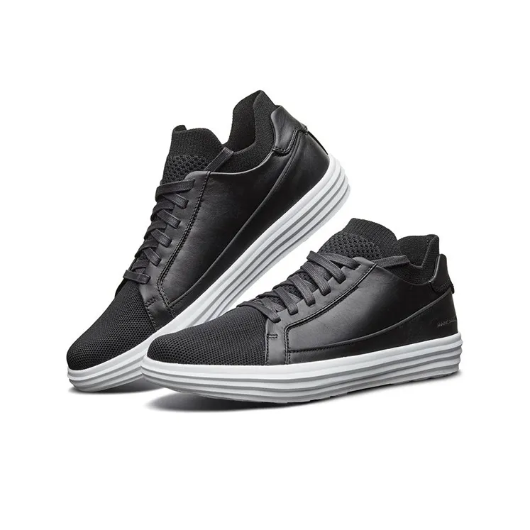 Skechers Shogun Skateboard Shoes Men Low-Top Black/White-2