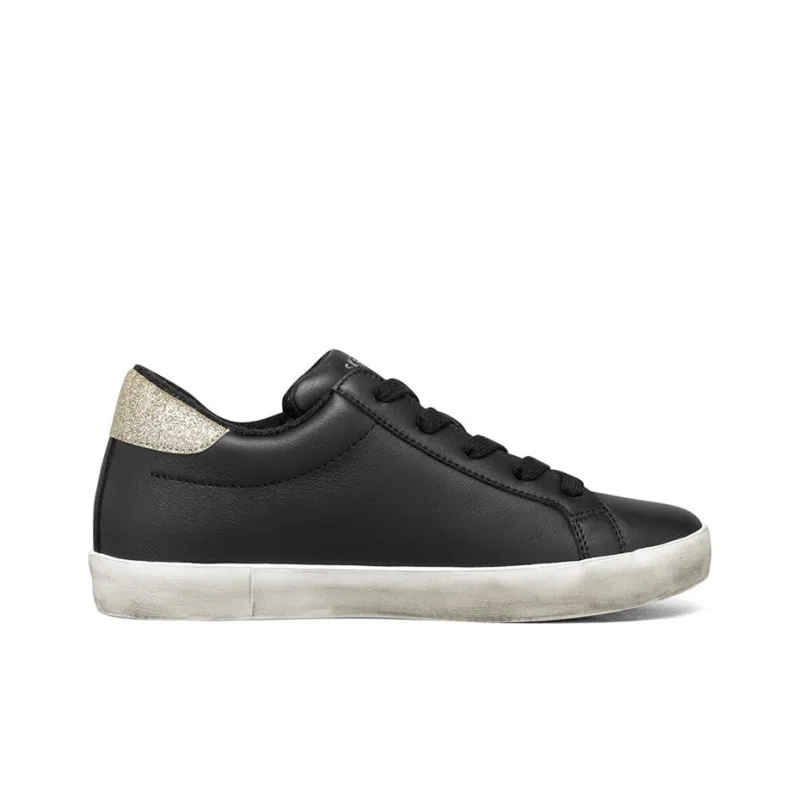 Skechers DIAMOND STARZ Skateboard Shoes Women's Low-Top Black/Gold-1