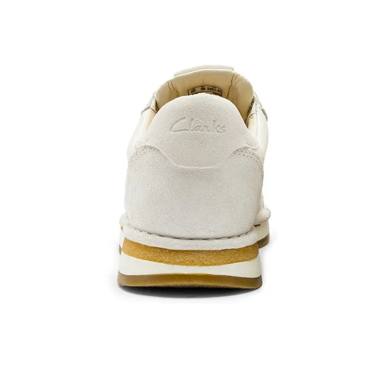 Clarks Art Movement Series Low Top Casual Shoes Women's White-3
