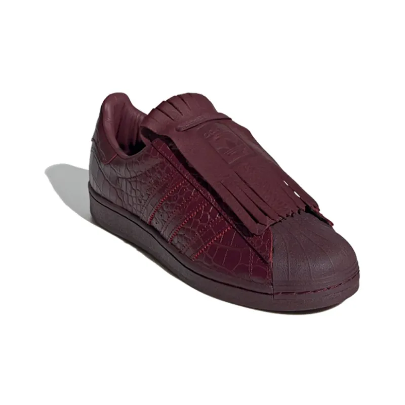 Adidas Superstar Fringe Maroon Women's-2