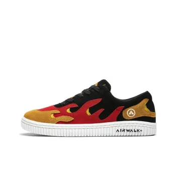 Airwalk Cloud Stroll Flame Collection Low Top Skateboard Shoes Men's Black Red