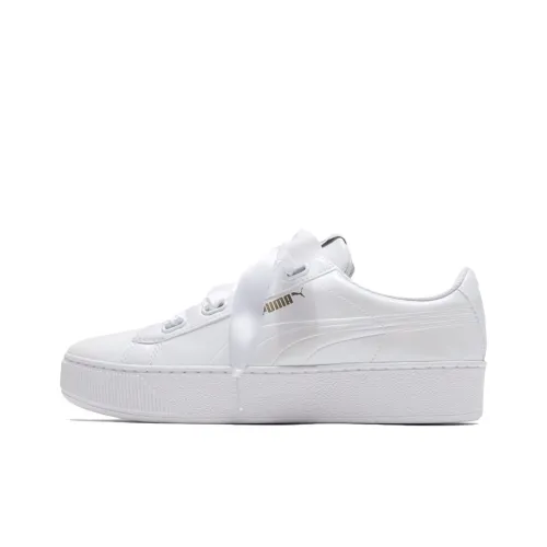 PUMA Vikky Platform Ribbon White Women's