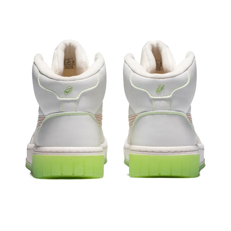 Asics Unisex Court Mz Hi High top Sneakers White/Green-3