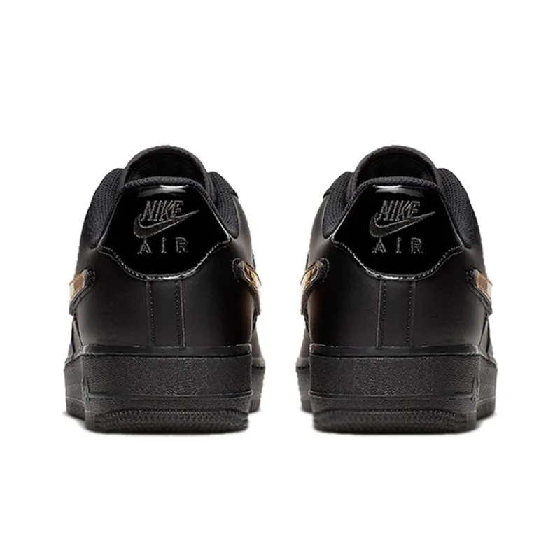 Nike Air Force 1 Black Metallic Gold Removable Swoosh Pack-3