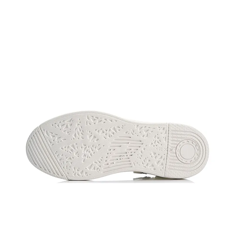 LiNing Chillout Zip Lightweight Mid Top Skateboard Shoes Women's Ivory-4