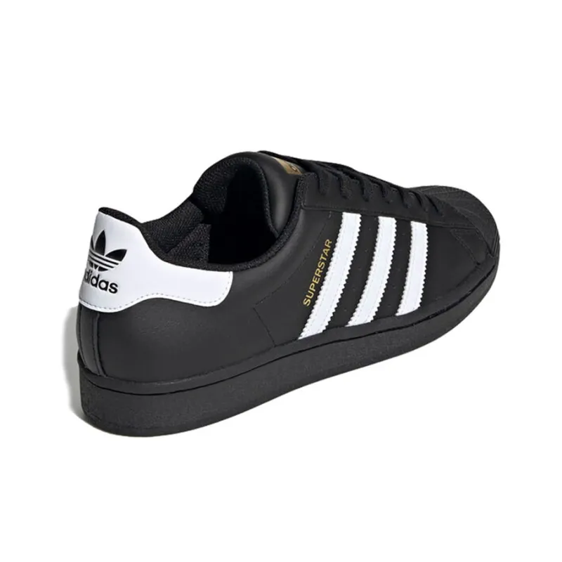 Adidas Superstar Core Black Cloud White Gold-3