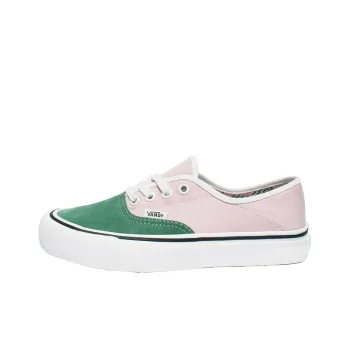 Vans Authentic Durable Lightweight And Breathable Low-Top Skateboard Shoes Unisex Pink Green