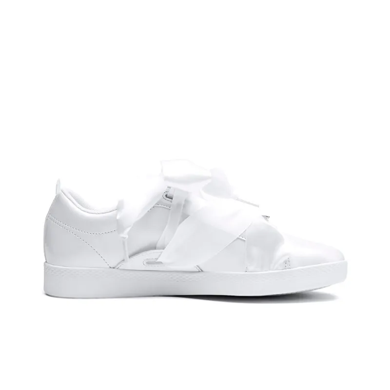 PUMA Smash Bkl Patent Shoes White Women's-1