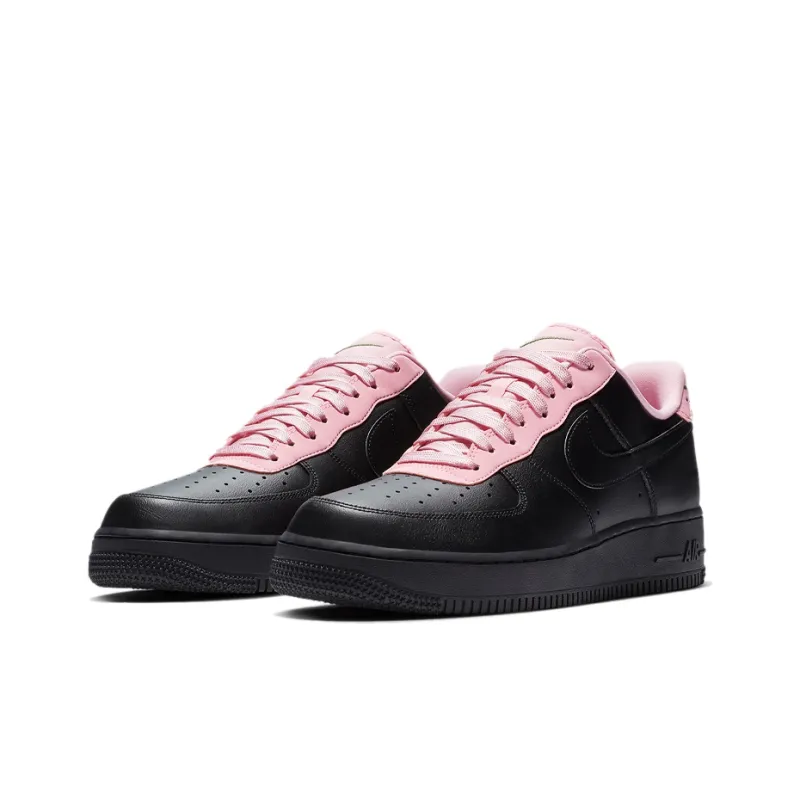 Nike Air Force 1 Low Quilted Heel Black Pink-2