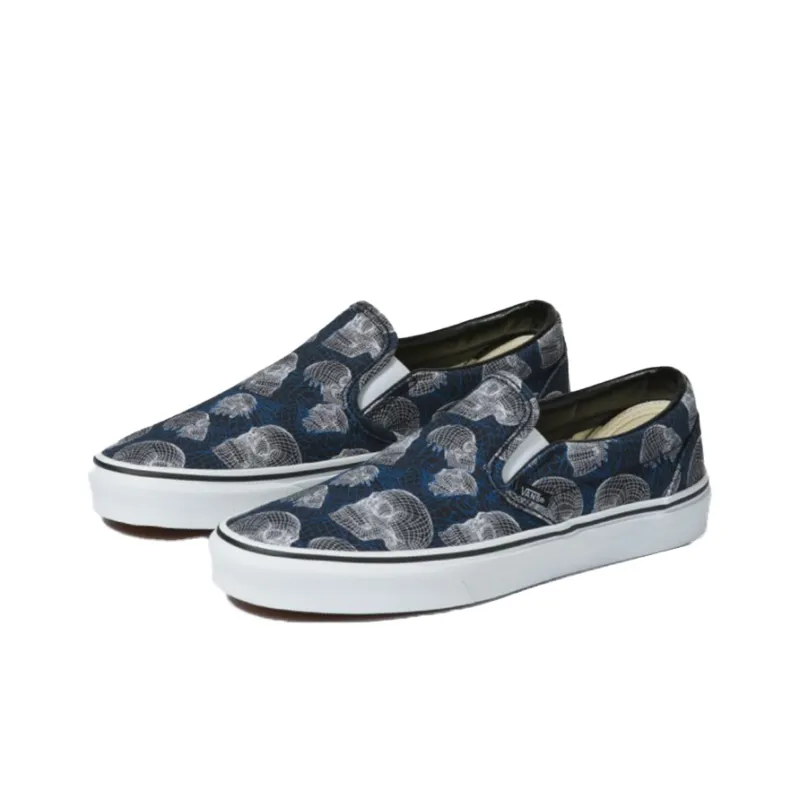 Vans Slip on Blue White-2
