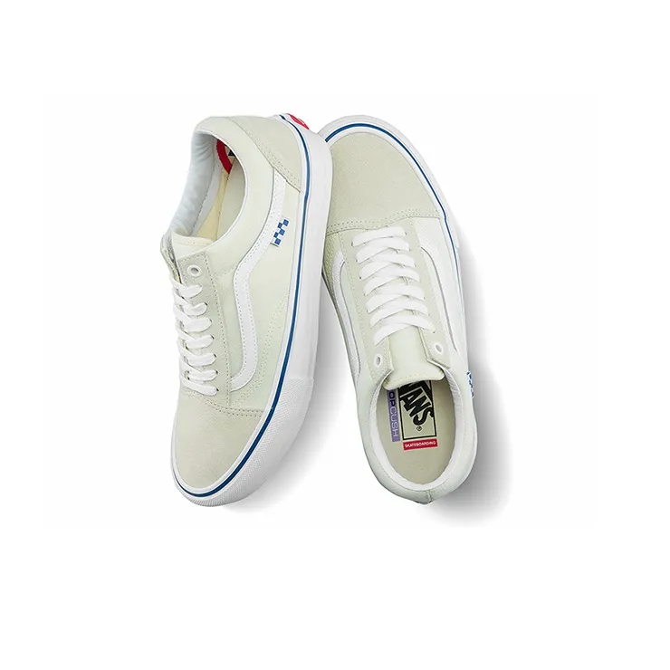 Vans Skate Old Skool Off White Royal Blue-3