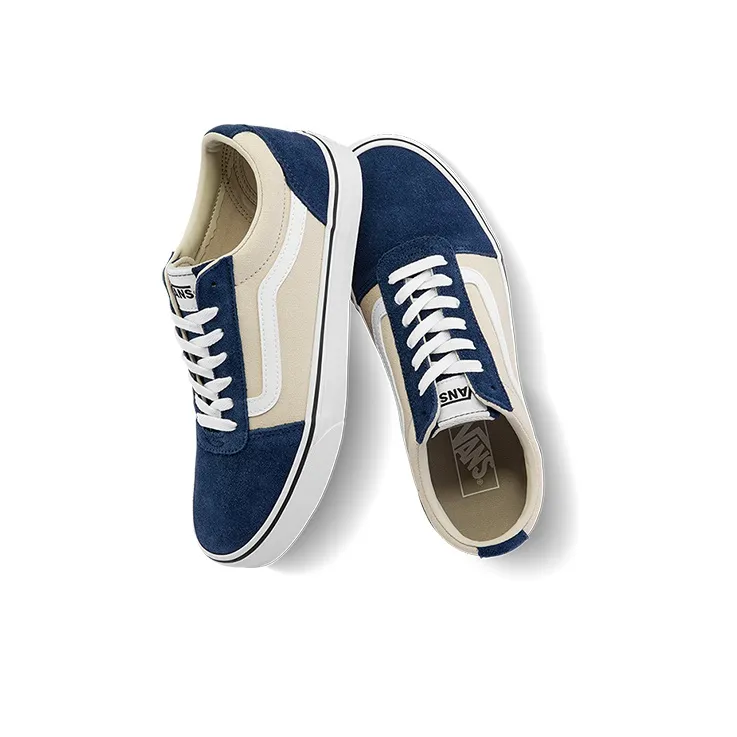 Vans Ward Low Top Sneakers Blue/Brown-4