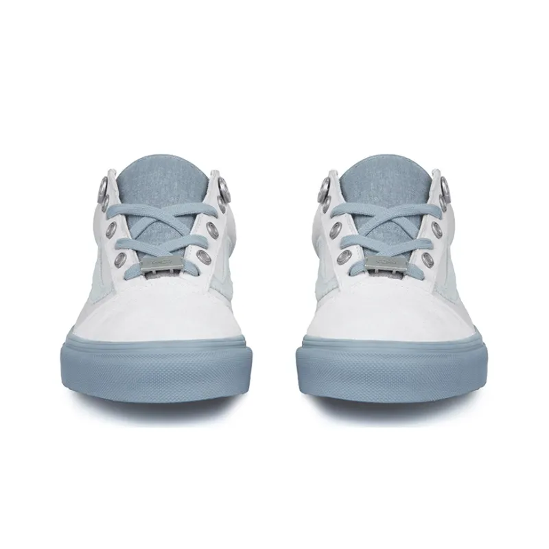 C2H4 x Vans Old Skool Low-Top Skateboard Shoes Unisex Gray White-5
