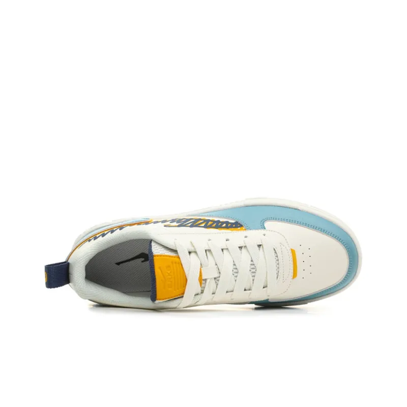 Erke Limbo Slip Resistant Shock Absorbers With Abrasion Resistant Properties Low Top Skateboard Shoes Men's White Blue-2
