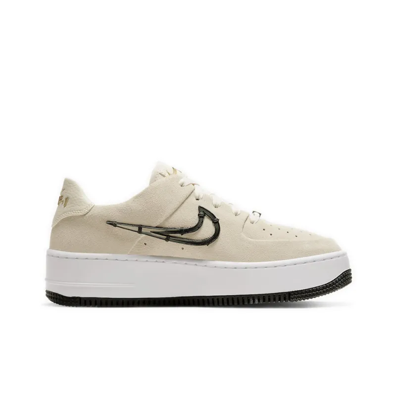 Nike Air Force 1 Sage Low Lx Light Cream Black Women's-1