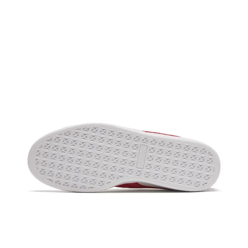 PUMA Suede Classic 'White Gray Red'-5