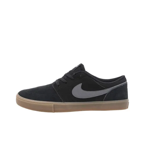 Nike SB Portmore Skateboard Shoes Men Low-Top Black/Brown